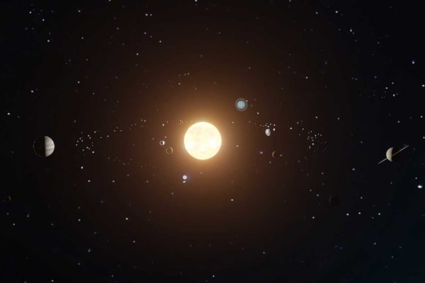 planètes autour du soleil mede